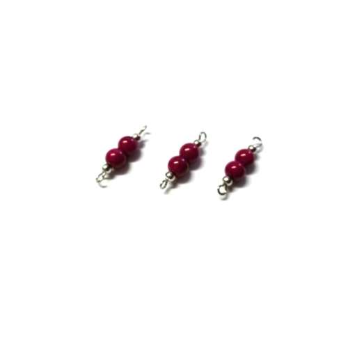 Beads, Connectors 22mm/ Glass Pearl Beads 6mm /Price p.1pc, Beads for crafting