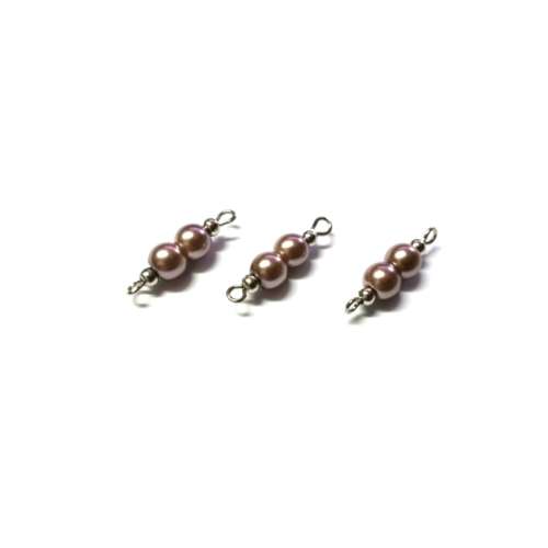 Beads / Connectors 22mm/ Glass Pearl Beads  6mm /Price p.1pc, Beads for crafting
