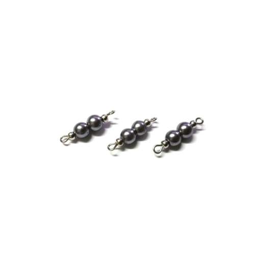 Beads / Connectors 22mm/ Glass Pearl Beads  6mm /Price p.1pc, Beads for crafting