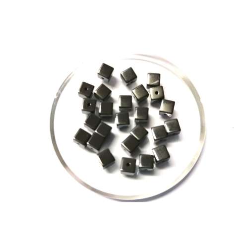 Beads / Hematite Beads /  black grey Beads / 4mm / price p.25 pcs / Beads for crafting
