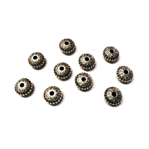 Beads / Metal Beads /top quality /heavy Beads/ 10x5mm / Hole 2.0mm /10pcs / Beads for crafting