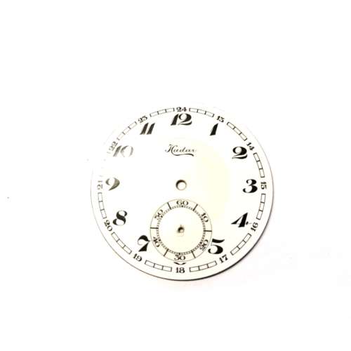 Antique Pocketwatch Dial  Enamel 45.5mm round -Watchmaker Treasures