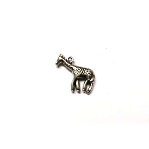 Pendant / Nickel free Metal / Giraffe / 22mm x 20mm / full body / Price p. 1pc / for crafting