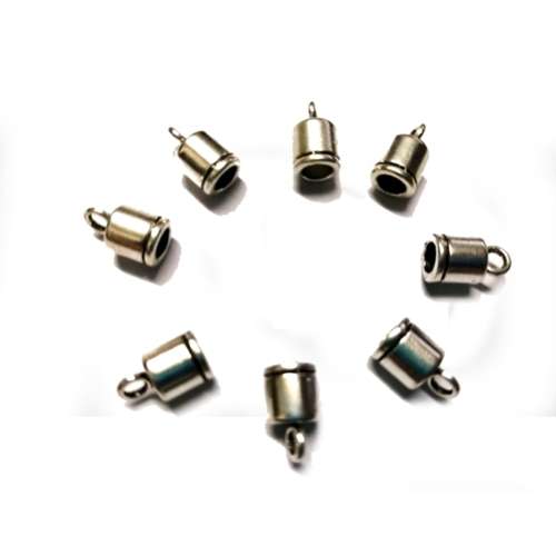 Cord - Ribbon Ends 11mm -price p.10pcs-Hole +/-4mm- for jewellery crafting -