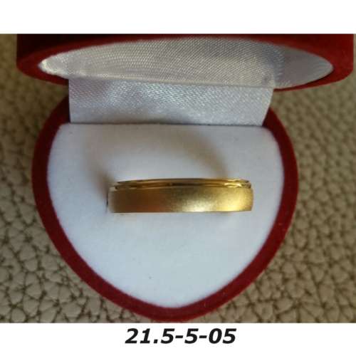 Ring - Brass / gold plaque` - 21.5 diameter -width 5mm-