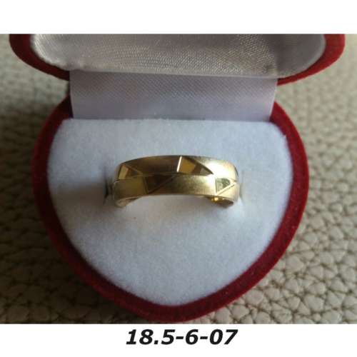 Ring - Brass / gold plaque` - 18.5 diameter -width 6mm-