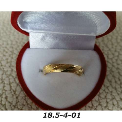 Ring - Brass / gold plaque` - 18.5 diameter -width 4mm-