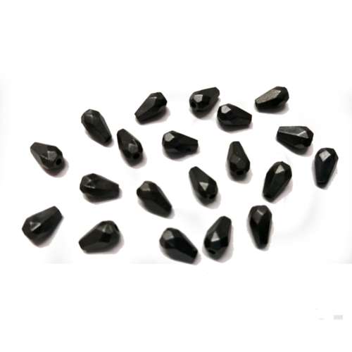 Beads /Acrylic Beads - 8mm -  20 pcs metallic grey- for jewellery crafting