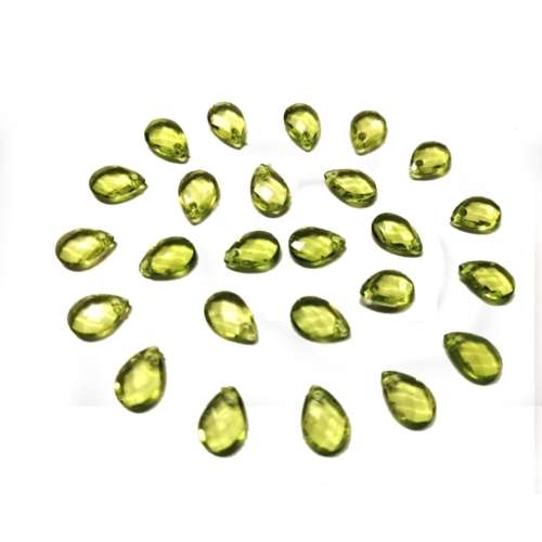 Beads / Acrylic Beads - 8.5mm -  25 pcs Crystal Optic Drop for jewellery crafting