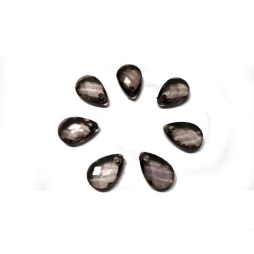 Beads / Acrylic Beads - 13mm -  7 pcs Crystal Optic Drop for jewellery crafting