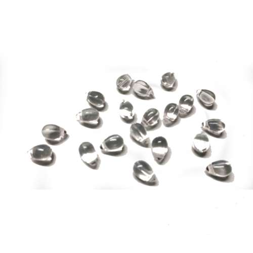 Beads / Acrylic Beads - 8mm -  20 pcs Glass Optic Drop for jewellery crafting