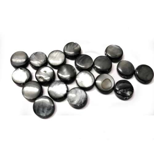 Beads / Shell  Beads +/-10mm -19pcs / Beads for crafting