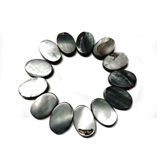 Beads / Shell  Beads +/-15x10mm - Oval - 13pcs / Beads for crafting