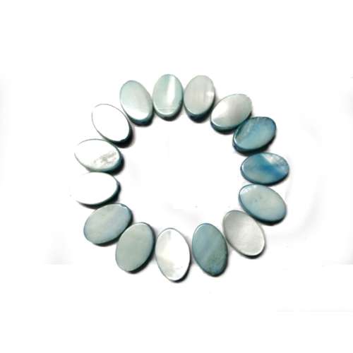 Beads / Shell  Beads +/-13x10mm - Oval - 15pcs / Beads for crafting