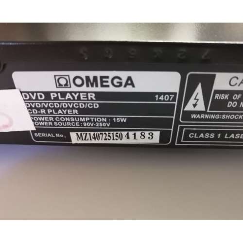 OMEGA DVD / VCD / DVCD / CD PLAYER -OP-6C5
