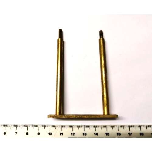 Grandfather clock part brass