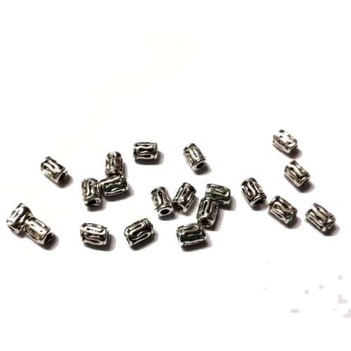 Beads / Metal Beads - 20pcs  - 5x3.5mm - Hole +/- 1.5mm / Beads for crafting