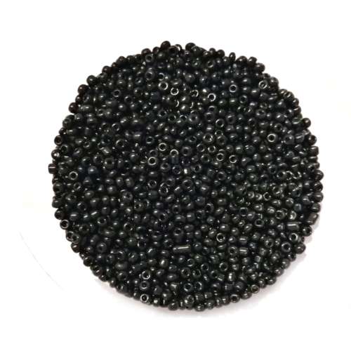 Beads -Glass  Seed Beads - 600pcs  - 2mm - black / Beads for crafting