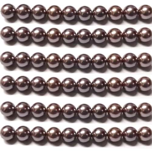 Fast cultured Shell Pearl Bead - 1pcs  - dark rose` - 12mm- beads for crafting