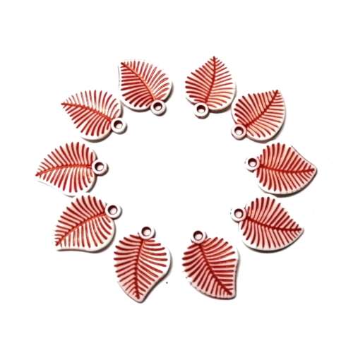 Pendants / Acrylic - Ceramic Optic Pendant - 10pcs - 22x18mm / Beads for crafting