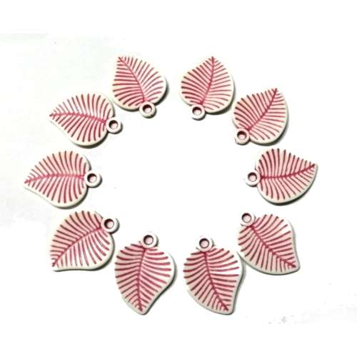 Pendants / Acrylic - Ceramic Optic Pendant - 10pcs - 22x18mm / Beads for crafting