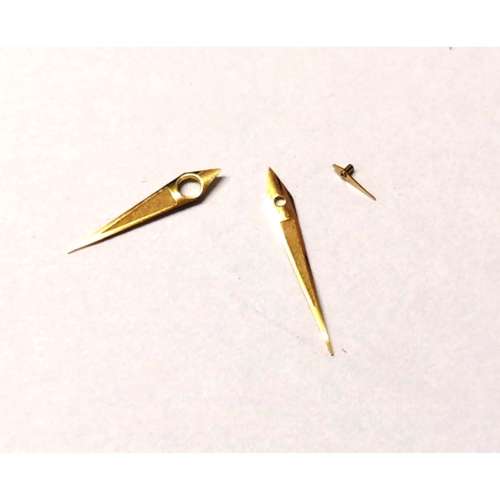 Watch parts- watch hands 3pcs set - 13.8 - 10.9 - 3.8 length- Watchmaker find your Treasure