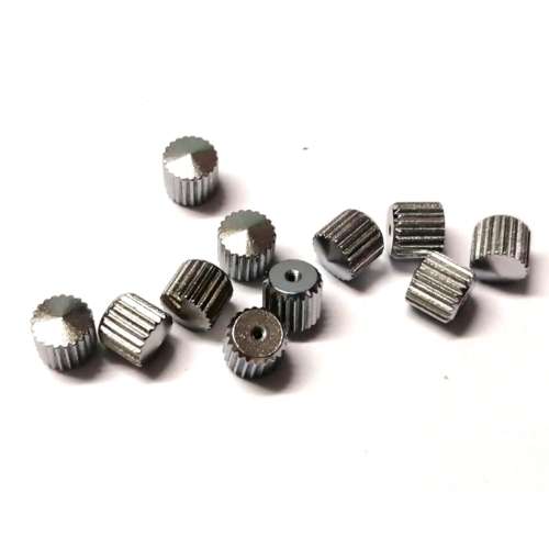 Watch parts- 11 crowns  stainless STEEL- W5.6mm H5.4mm -Watchmaker Treasure