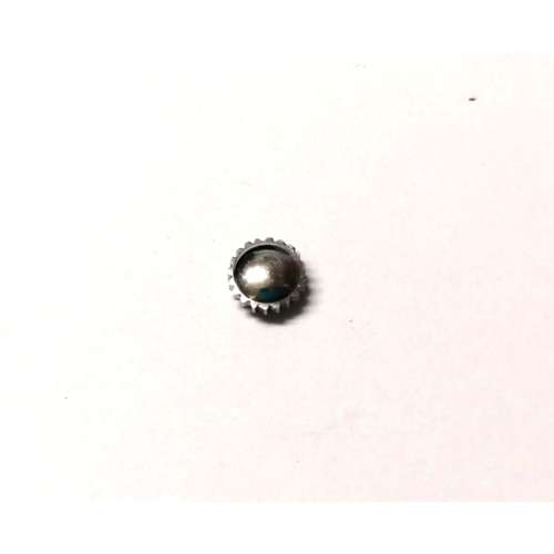 Watch parts- 1 crown  stainless STEEL- sizes W5.9mm H2.9mm -Watchmaker Treasure