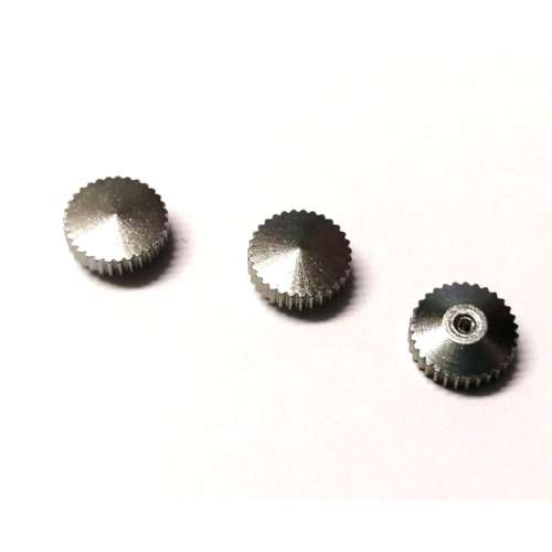 Watch parts- 3 crown  stainless STEEL- sizes W8.0mm H3.5mm -Watchmaker Treasure