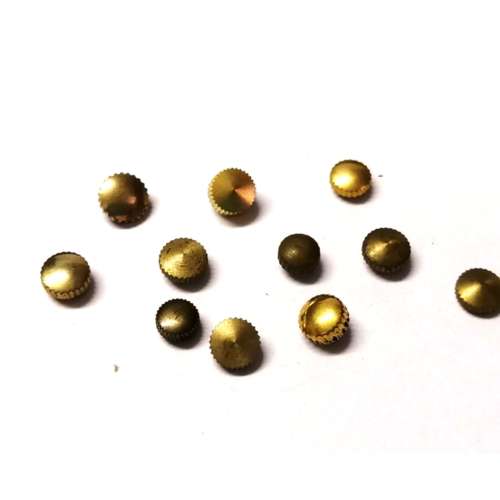 Watch parts- 11 different crowns  goldplaque` W 4.9-5.9mm -Watchmaker Treasure