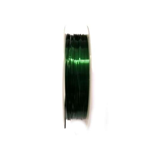 Wire / Copper Wire 0.6mm - GREEN - +/-4.5m Roll / Wire for crafting