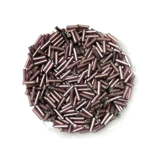 Beads /Glass  Seed Beads - +/-370pcs  - 6x2mm - dark magenta / Beads for crafting