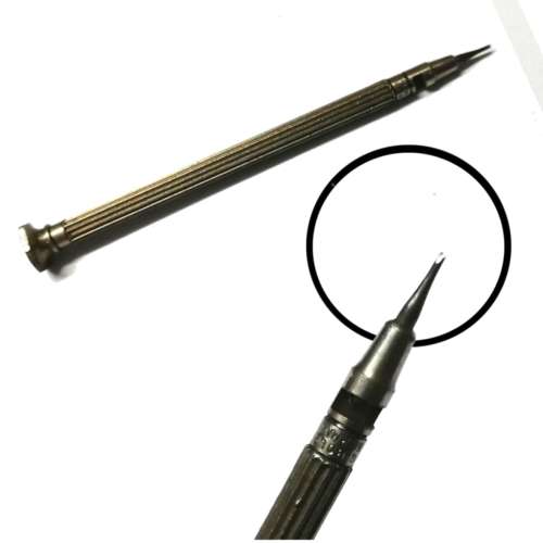 Watchmaker tools - Screw driver  - 0.5mm - total length 7.1cm