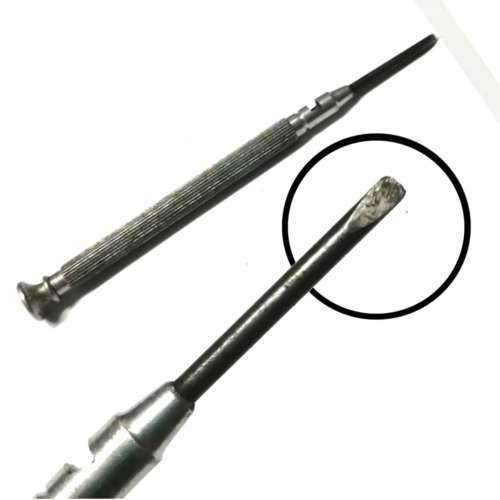 Watchmaker tools - Screw driver  - 2.0mm - total length 9.3cm