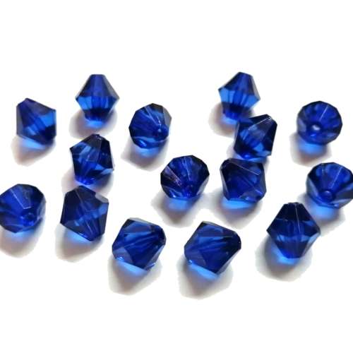Beads /Acrylic Beads -10mm -15pcs-blue - crystal optic/ Beads for crafting