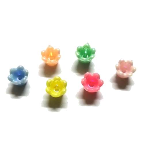Beads /Acrylic Beads - 8mm -  6pcs - color mix/ Beads for crafting