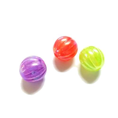 Beads /Acrylic Beads - 14mm -  3pcs - color mix/ Beads for crafting