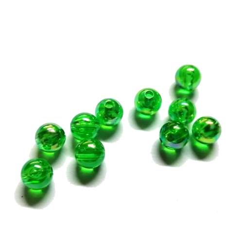 Beads /Acrylic Beads - 8mm -  10 pcs -glossy glass optic/ Beads for crafting