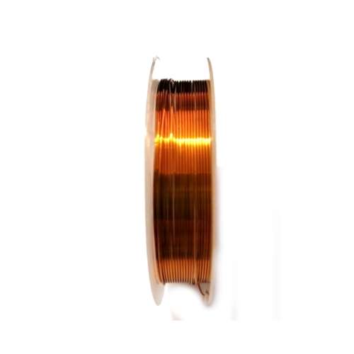 Wire / Copper Wire 0.6mm - ORANGE - +/-4.5m Roll / Wire for crafting