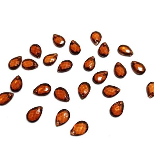 Beads / Acrylic Beads - 9mm -  25 pcs Crystal Optic Drop / Beads for crafting
