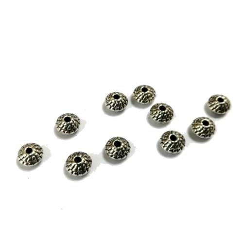 Beads / Metal Beads - 10pcs   - 7mm - massive / beads for crafting
