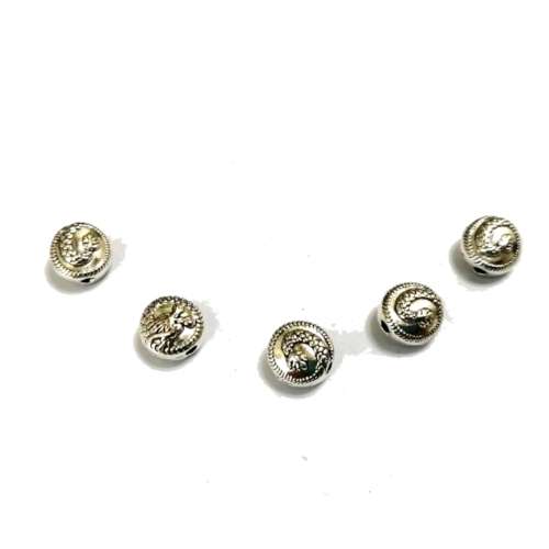 Beads / Metal Beads - 5pcs   - 9mm - massive / beads for crafting