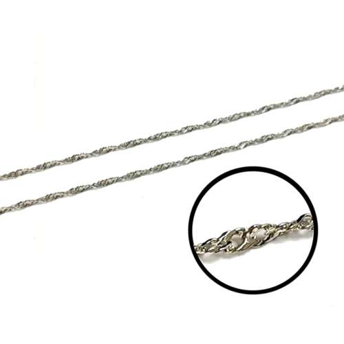 Beads -Chain  / Chain with clasp / Rhodium color / 1.8mm / p. 42cm / Beads for crafting