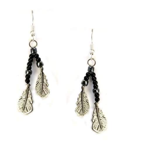 Earrings, Earrings with Feathers