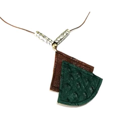 Necklace, Ostrich Leather Necklace