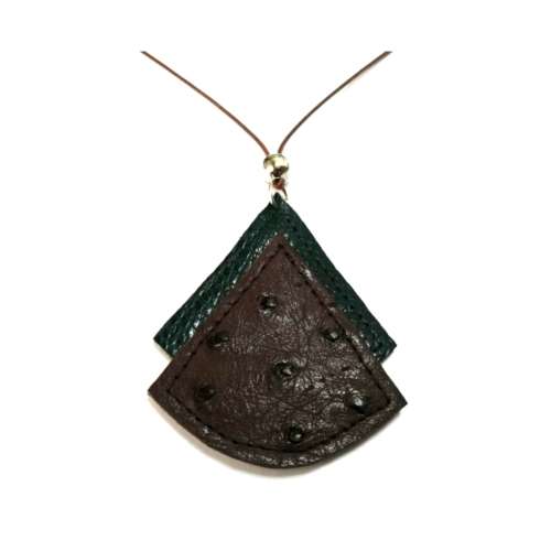 Necklace, Ostrich Leather Necklace