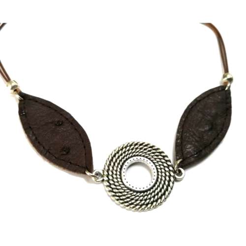 Necklace, Ostrich Leather Necklace