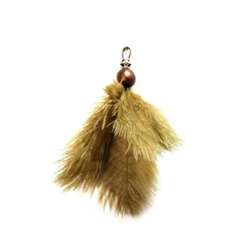Ostrich Feather Key Hanger