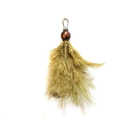 Ostrich Feather Key Hanger