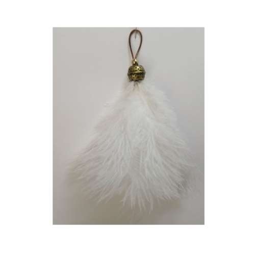 Ostrich Feather Key Hanger